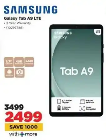 HiFi Corp SAMSUNG Galaxy Tab A9 LTE offer