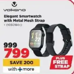 HiFi Corp Volkano Elegant Smartwatch with Metal Mesh Strap offer