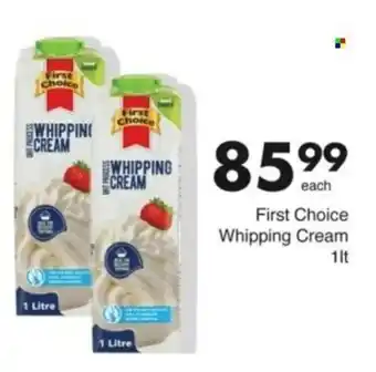 Save Hyper First Choice Whipping Cream offer