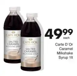 Save Hyper Carte D'Or Caramel Milkshake Syrup offer