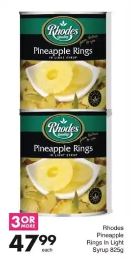 Save Hyper Rhodes Pineapple Rings In Light Syrup offer