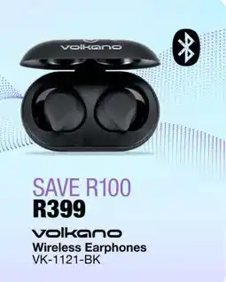 OK Furniture Volkano Wireless Earphones VK-1121-BK offer