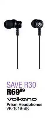 OK Furniture Volkano Prism Headphones VK-1019-BK offer