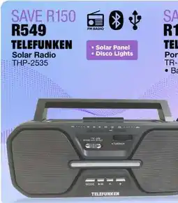 OK Furniture TELEFUNKEN Solar Radio THP-2535 offer