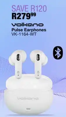 OK Furniture Volkano Pulse Earphones VK-1164-WT offer
