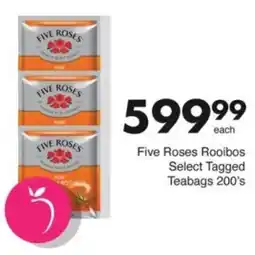 Save Hyper Five Roses Rooibos Select Tagged Teabags offer