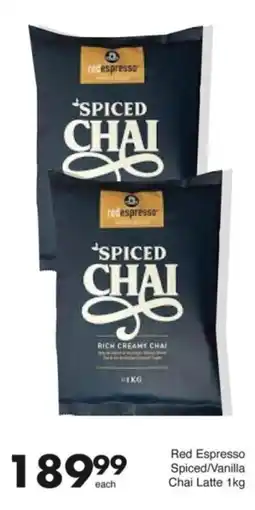 Save Hyper Red Espresso Spiced/ Vanilla Chai Latte offer