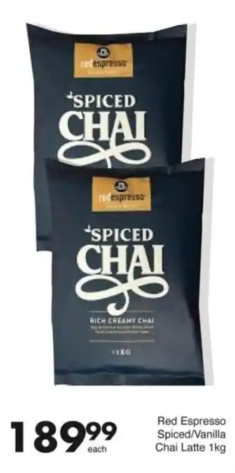 Save Hyper Red Espresso Spiced/ Vanilla Chai Latte offer