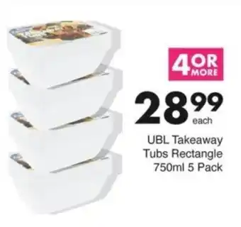 Save Hyper UBL Takeaway Tubs Rectangle offer