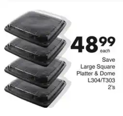 Save Hyper Save Large Square Platter & Dome offer