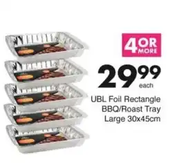 Save Hyper UBL Foil Rectangle BBQ/ Roast Tray Large offer