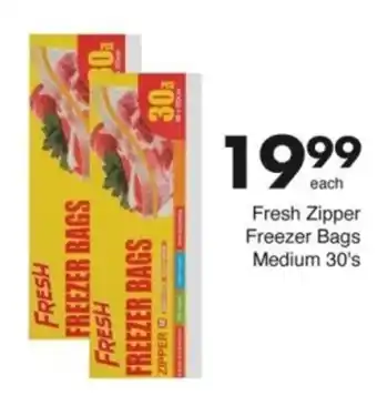 Save Hyper Fresh Zipper Freezer Bags Medium offer