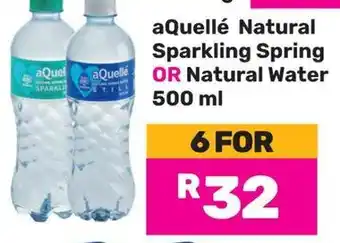 Game aQuellé Natural Sparkling Spring OR Natural Water offer