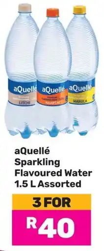 Game aQuellé Sparkling Flavoured Water Assorted offer