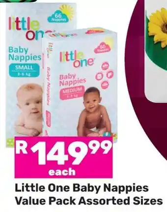 Game Little One Baby Nappies Value Pack Assorted Sizes offer