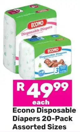 Game Econo Disposable Diapers offer