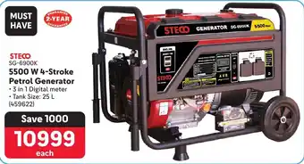 Makro STECO 5500 W 4-Stroke Petrol Generator offer