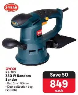 Makro RYOBI 380 W Random Sander offer