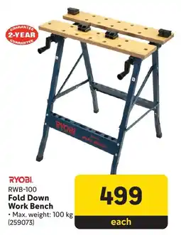 Makro RYOBI Fold Down Work Bench offer