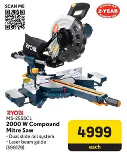 Makro RYOBI 2000 W Compound Mitre Saw offer