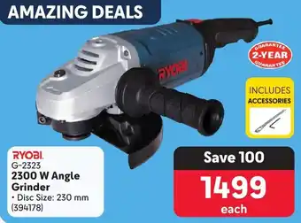 Makro RYOBI 2300 W Angle Grinder offer