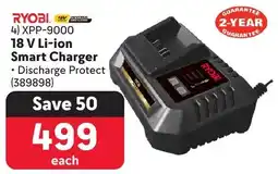 Makro RYOBI 18 V Li-ion Smart Charger offer