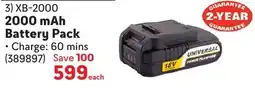 Makro Ryobi 2000 mAh Battery Pack offer
