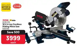Makro RYOBI 18 V Li-ion Cordless Sliding Mitre Saw offer