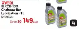 Makro RYOBI Chainsaw Bar Lubrication offer