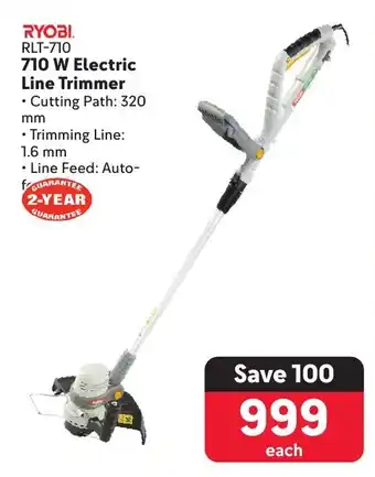 Makro RYOBI 710 W Electric Line Trimmer offer