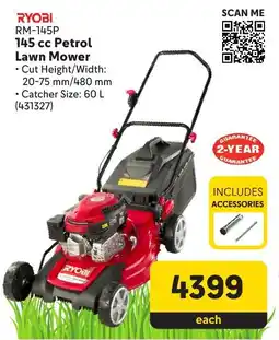 Makro RYOBI 145 cc Petrol Lawn Mower offer
