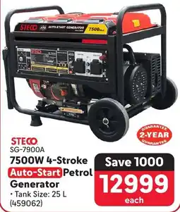 Makro STECO 7500W 4-Stroke Auto-Start Petrol Generator offer
