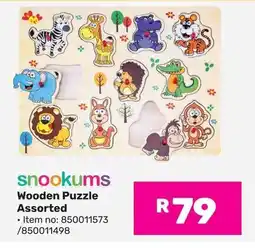 Game Snookums Wooden Puzzle Assorted offer