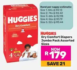 Game HUGGIES Dry Comfort Diapers Jumbo Pack offer