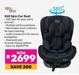 Game Little One 360 Spin Car Seat offer
