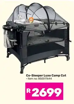 Game Little One Co-Sleeper Luxe Camp Cot offer