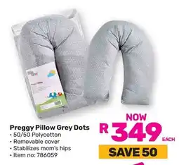 Game Little One Preggy Pillow Grey Dots offer