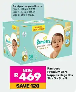 Game Pampers Premium Care Nappies Mega Box offer