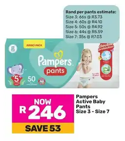Game Pampers Active Baby Pants offer