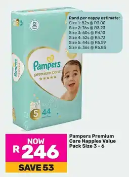 Game Pampers Premium Care Nappies Value Pack offer