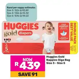 Game Huggies Gold Nappies Giga Bag offer