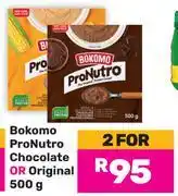 Game Bokomo Pro Nutro Chocolate Or Original-For 2 x 500g offer