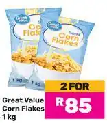 Game Great Value Corn Flakes-For 2 x 1Kg offer