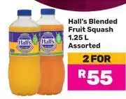 Game Hall's Blended Fruit Squash Assorted-For 2 x 1.25L offer