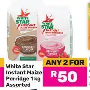 Game White Star Instant Maize Porridge Assorted-For 2 x 1Kg offer