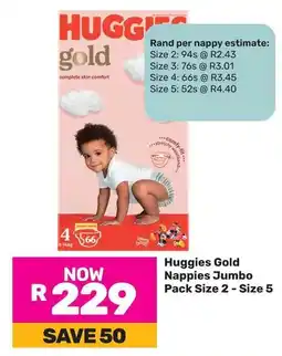 Game Huggies Gold Nappies Jumbo Pack offer