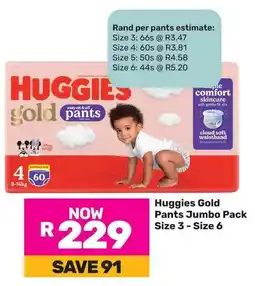 Game Huggies Gold Pants Jumbo Pack offer