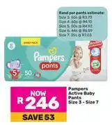 Game Pampers Active Baby Pants Size 3-Size 7 offer