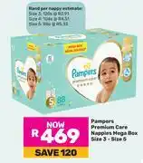 Game Pampers Premium Care Nappies Mega Box Size 3-5 offer
