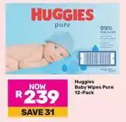 Game Huggies Baby Wipes Pure 12 Pack offer